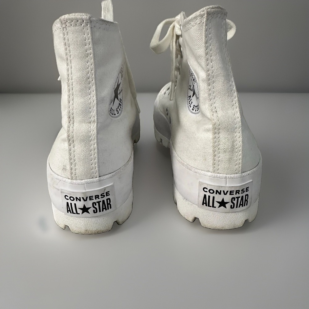 Converse Chuck Taylor All Star Lugged High Top Sneakers Women's Size 8 White - Picture 9 of 12
